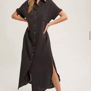 Button Down Maxi Dress